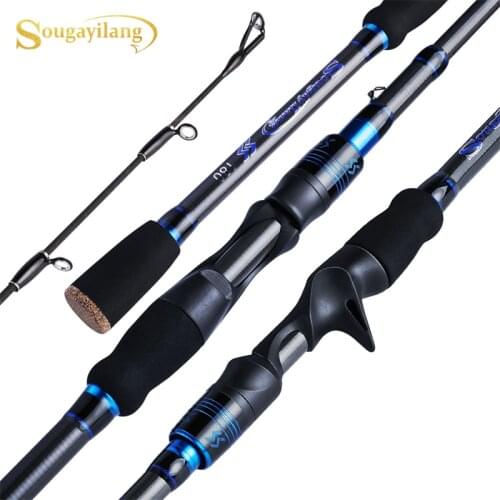 Sougayilang 1.8M 2.1M Portable Telescopic Rod Ultralight Carbon Fiber Spinning /Casting Fishing Rod Travel Fishing Rod