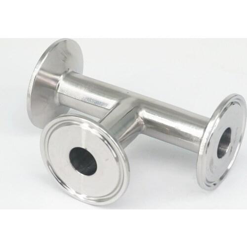 Tube O/D 25mm Tri Clamp 1.5" Ferrule Tee 304 Stainless Steel Sanitary Connector Pipe Fitting