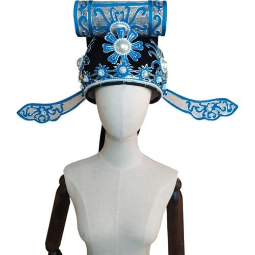 Improved xiaoshengjin drama helmet A new style of ancient costume of Jingyue Opera Jieyuan towel childes hat