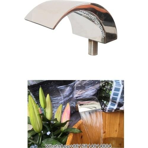 304 stainless steel bathtub waterfall water curtain outlet hot spring hot and cold water faucet cylinder side shower arc spout