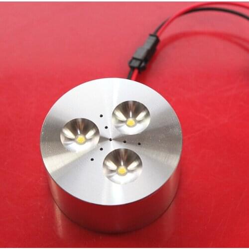 High Quality Thick 3x2W Aluminum LED Cabinet Light Puck Light LED Down Light Epistar Chip 3 years warranty AC 110-240V/DC12V