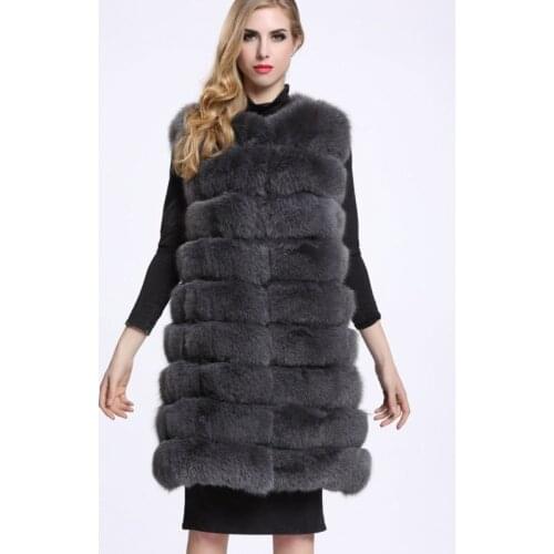 Veste Femme 2020 Winter Warm Long Faux Fur Vest Women Fluffy Faux Fur Coat Jacket Veste Fourrure Fur Gilet casaco pele