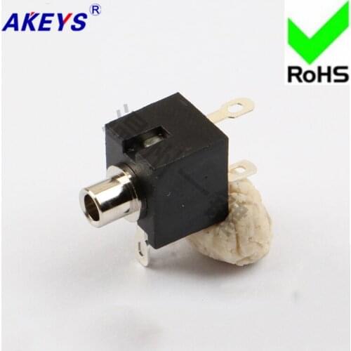 10 PCS PJ-201 Long Foot 2.5 Headphone Socket 3 Foot Plug 2.5 MM Plug Master Audio Plug Interface