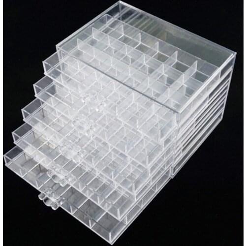 120 Grids Storage Case Box Organizer Nail Glitter Diamond Embroidery Diamond Painting Tools Jewelry Drill Storage Drawer Box Acr