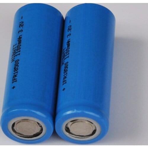 2-10PCS 3.2V 18500 rechargeable lithium battery LiFePo4 cell 1100mah for solar LED light