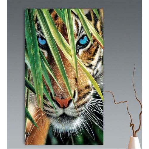80x160cm Tiger In Jungle Animal 5D Picture Art Full Square Round Drill Diy Diamond Painting Mosaic Set Wedding DecorationZP-4007