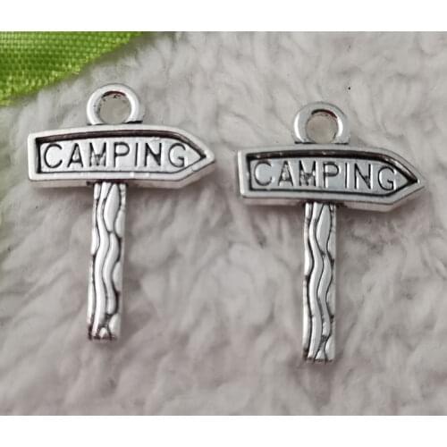 Free Ship 268 pcs Antique silver guidepost charms pendant 23x16mm #5056