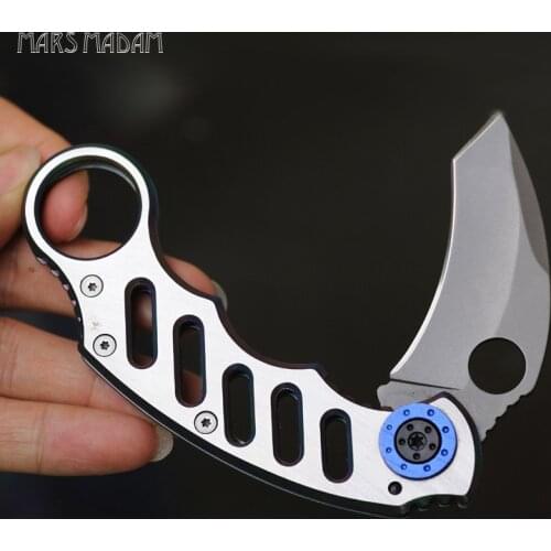 Free shipping sharp Folding Pocket Knife Stainless Steel Claw Knife Outdoors Camping Survival tools