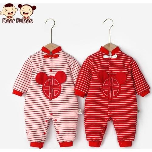 Baby Rompers Winter Warm Thick Clothes Toddler Newborn Boys Girls Costume Long Sleeve Jumpsuits Infant Winter Jumpsuit for Boy