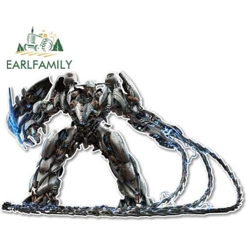 EARLFAMILY 13cm x 7.9cm for Transformers Car Stickers Creative Decals JDM Accessories Trunk Skateboard Waterproof DIY Goods