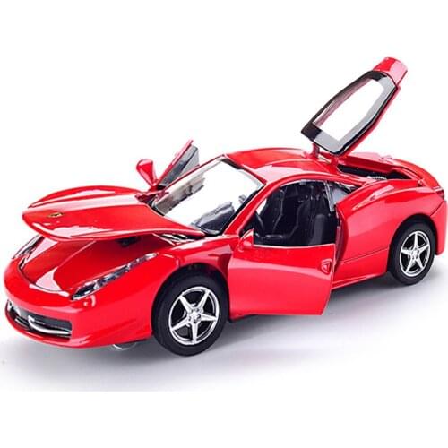 Hot Alloy Diecast Model Car 1:32 Flashing Sound Children Metal Machinery Enginery Toys Wheels Pull Back Kids Christmas Gifts