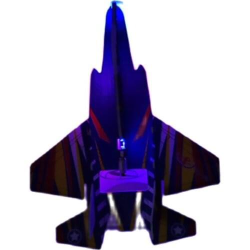 F22 Fighter USB Charging EPP Foam Toy Hand Throw Glider LED Light in the Dark Electric Roundabout Plane Model Aircraft