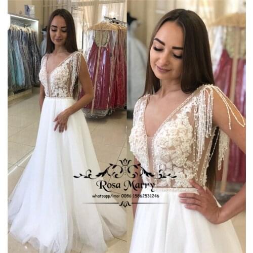 Lamiabridal V-neck Wedding Dresses