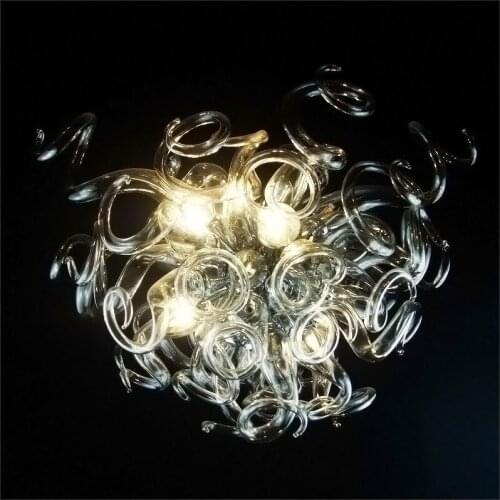 Spring Style Art Glass Chandelier Chihuly Style Abstract Outdoor Blown Murano Glass Chandeliers