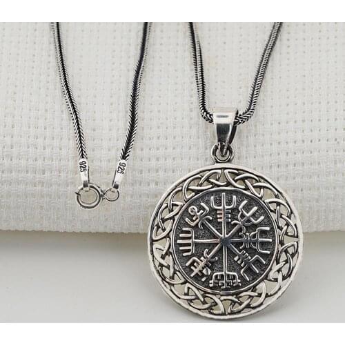 Pirate Themed Mens Silver Necklace Trendy Fashion Vintage Men Accessories Men 925 Strling Silver Jewelry Gift Made in Turkey