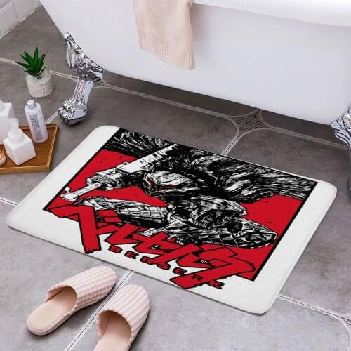 Berserk Cheaper Anti-slip Modern Area Rugs Living Room Balcony Bathroom Printed Carpet Doormat Hallway Bath Mat