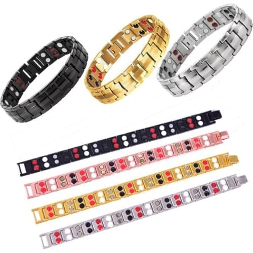 New Mens Bracelets Energy Magnetic Tourmaline Bracelet Health Care Jewelry For Women Bracelets Bangle Slimming Product