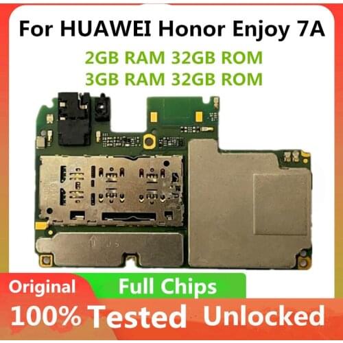 Original Unlocked Original Motherboard For Huawei Honor Enjoy 7A AUM-AL00 AL20 Pro Logic Circuit Electronic Panel Full Chips