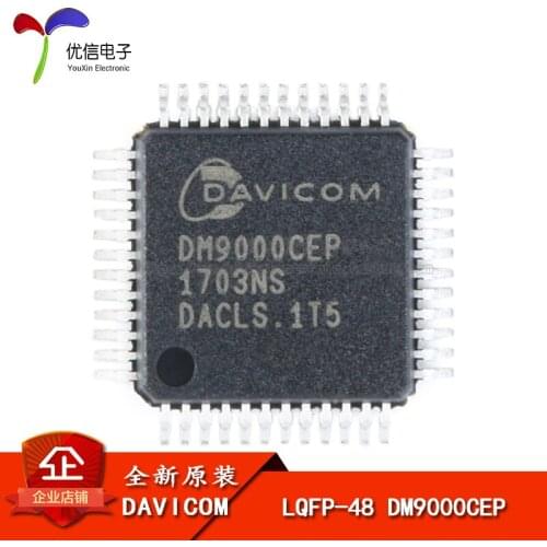 Genuine original patch DM9000CEP LQFP-48 Industrial Ethernet controller chip