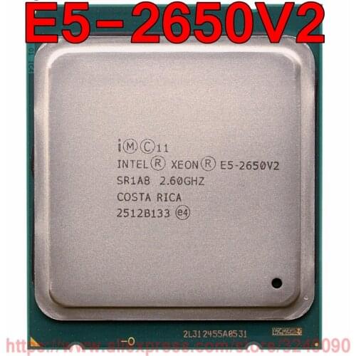 Intel Xeon CPU E5-2650V2 SR1A8 2.60GHz 8-Core 20M LGA2011 E5 2650V2 processor E5 2650 E5-2650 V2 free shipping speedy ship out