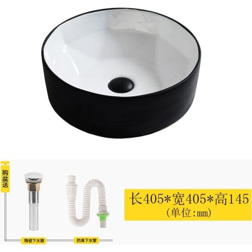 Nordic Above Counter Basin Ceramic Petal Shape Bathroom Art Washbasin Shampoo Sinks Hand Painted Porcelain Sinks Without Tap