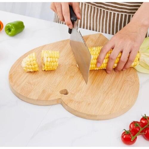 Cutting Board Rectangle Heart Shape Bamboo Kitchen Solid Fruit Chopping Board Bread steak Bamboo cutting Board