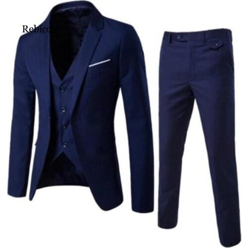 Rebicoo Mens Casual Suits