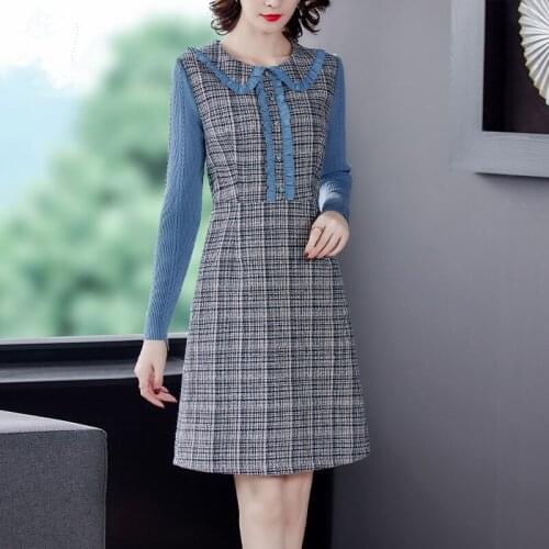 Модные платья в клетку SENIOR&GOBLIN China At AliExpress