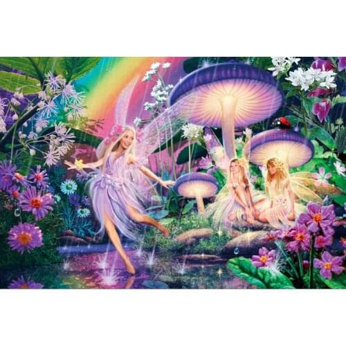 Fairy The wooden puzzle 1000 pieces ersion jigsaw puzzle white card adult childrens educational toys