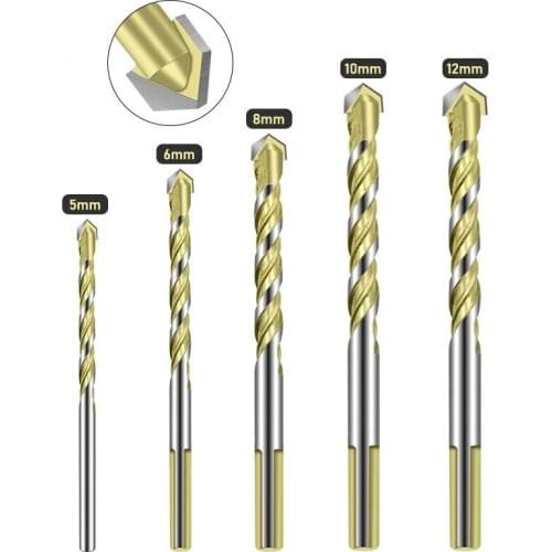 Citop 5mm-12mm Ceramic Tile Cement Bit Hard Alloy Hole Drilling Triangle Handle Hole Opener Perforating Marble Masonry Drilling