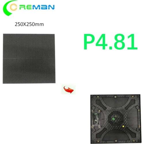 P4.81 Outdoor 52x52dot matrix led module 250x250mm size , P4.81 outdoor 25X25 full color led panel module