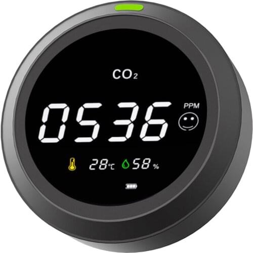 PTH-5 Intelligent CO2 Meter Carbon Dioxide Detector Multipurpose Temperature Humidity Air Quality Monitor Gas Analyzer