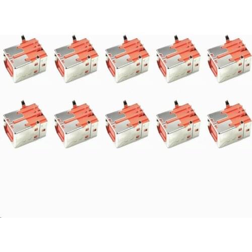 10pcs/lot 420-S1-377 USB jack plug socket orange for Pioneer DDJ-SX DDJ-SX2 DDJ-SP1 DDJ-RX