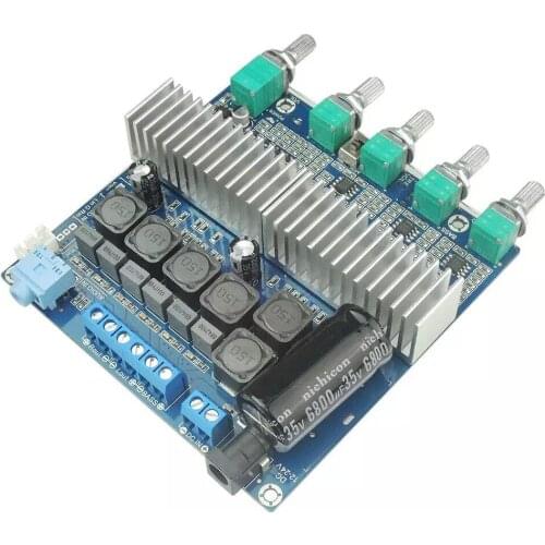 2*50W+100W TPA3116 HIFI Power Subwoofer Amplifier Board Stereo 2.0 Channel TPA3116D2 Aduio Stereo equalizer Amp