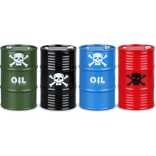 2PCS Plastic Oil Drum Decoration 1:10 RC Crawler Car Accessories for TRAXXAS TRX4 TRX6 Axial SCX10 90046 D90 D110 TF2