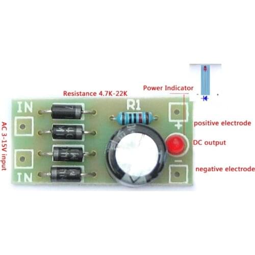 2021 New AC-DC Converter 6/12/24V To 12V Full-bridge Rectifier Filter Power Supply Module
