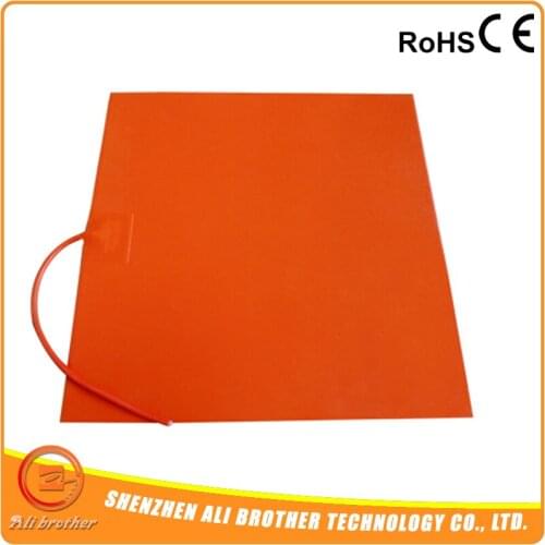 240V 600W 500x500MM Silicone heated bed with adhesive for Oil drum heating