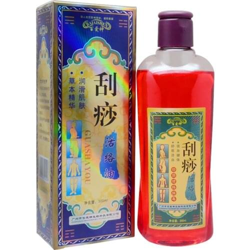 300ML scraping Huoxue massage Body lubricants for Shujin Detoxification Open Back gua sha massage Essential