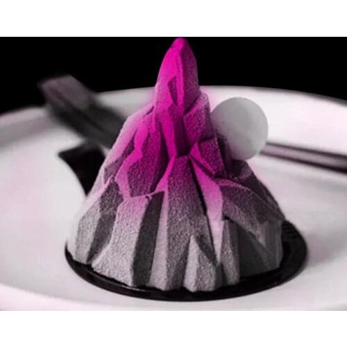 3D Iceberg Mousse Cake Mold Ice Cream Snow Mountain Volcano Hand DIY Incense Candle Silicone Mold