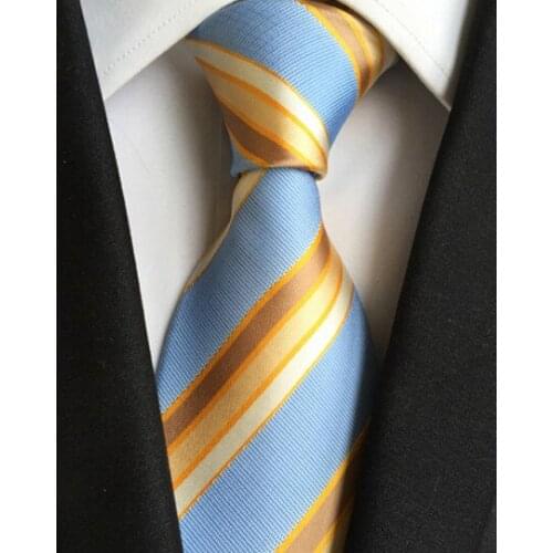 8cm Men Formal Tie Classic Woven Handmade Necktie with Stripe