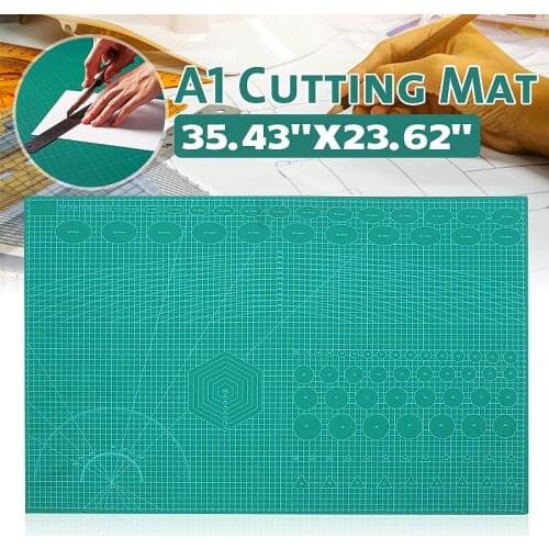 A1 PVC DIY Craft Self Healing Rotary Cutting Mat Board Craft Quilting Grid Lines Printed Board Green Patchwork Tools Cutting Mat