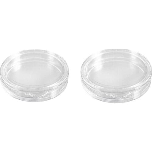 Promotion! 20 Pcs Small Round Transparent Plastic Coin Capsules Box, 10 Pcs 25Mm & 10 Pcs 26Mm