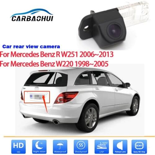 Car Rear View Reverse Backup Camera For Mercedes Benz R W251 W220 1998~2013 CCD Full HD Night Vision Reversing Parking Camera