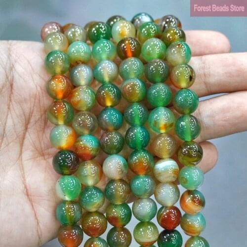 Natural Peacock Agates Loose Beads Diy Bracelet Charm Beads for Jewelry Making 4 6 8 10 12 14MM Pick Size 15" Strand Wholesale