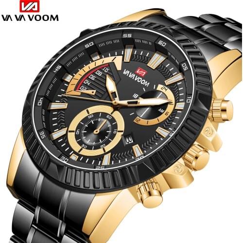 Men Watch Sports Quartz Wrist Original Gifts Waterproof Luxury Brand Designer Watches Stainless Steel Luminous Calendar Business