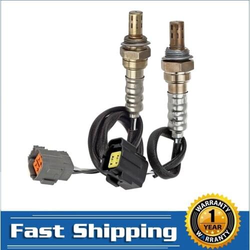 2PCS O2 Oxygen Sensor Upstream Downstream for 1999 2000 2001 2002 2003 Mazda Protege 1.6L Front Rear 4 Wires Lambda Auto Parts