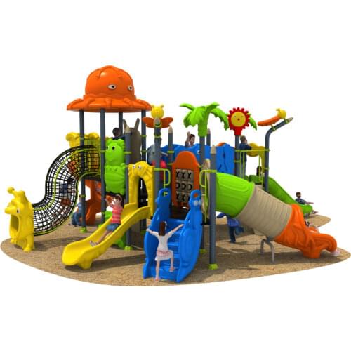 Factory manufacturing amusement outdoor play play structure for park combined playground slide for kids YLW-OUT17922
