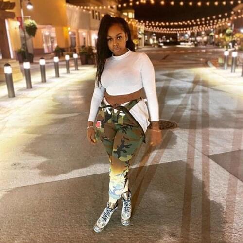 FELYNG Women's Camouflage Pants