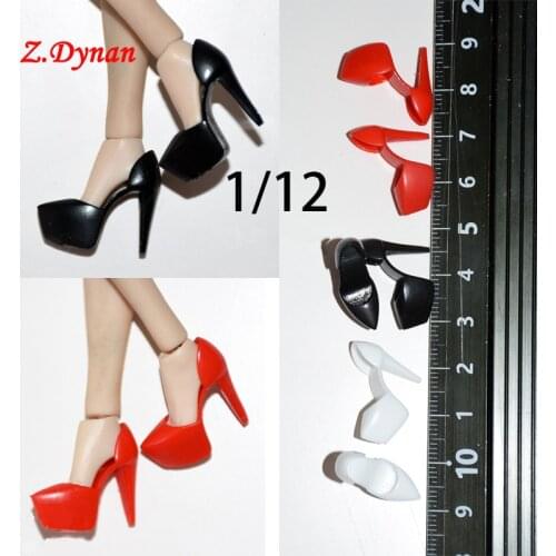 Z.Dyan Custom 1/12 Scale Female Figure Doll High Heel Shoes for 6 Inches TBLeague Phicen Action Figures