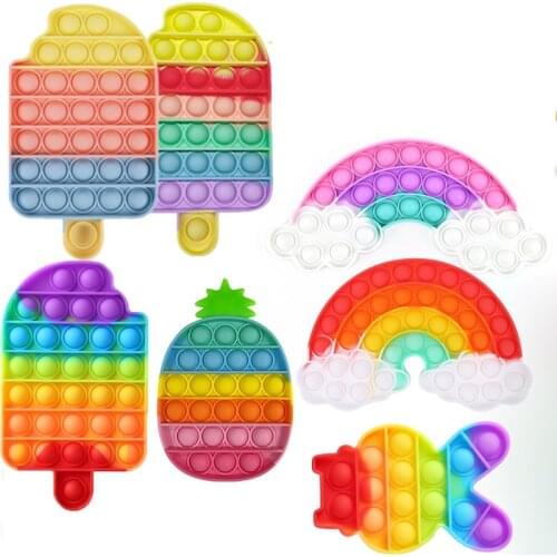 Push Bubble Game Sensory Fidget Toys Needs Squish Adult Child Funny Anti-stress Fidget Stress Reliver Toys Board Game